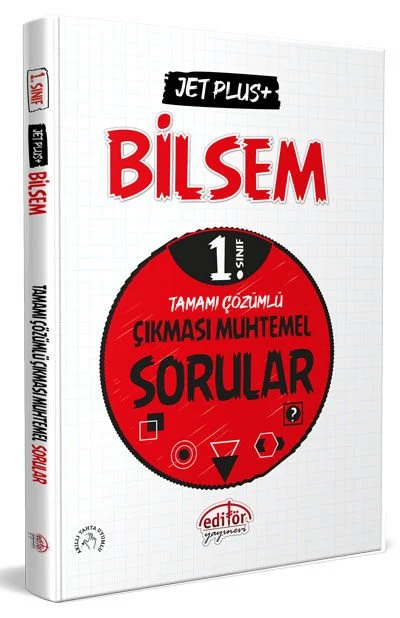 1. Sınıf Bilsem Jet Plus Tamamı Çözümlü Çıkması Muhtemel Sorular Editör Yayınları