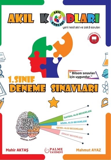 1. Sınıf Deneme Sınavları Akıl Kodları Yeni Nesil Akıl ve Zeka Soruları