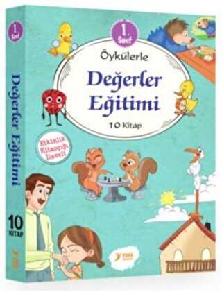 1. Sınıf Öykülerle Değerler Eğitimi Seti 10 Kitap Takım Yuva Yayınları