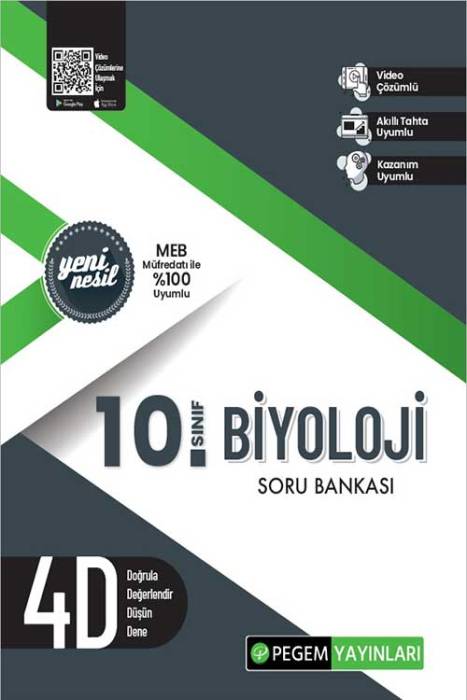10. Sınıf Biyoloji Soru Bankası Pegem Akademi Yayınları