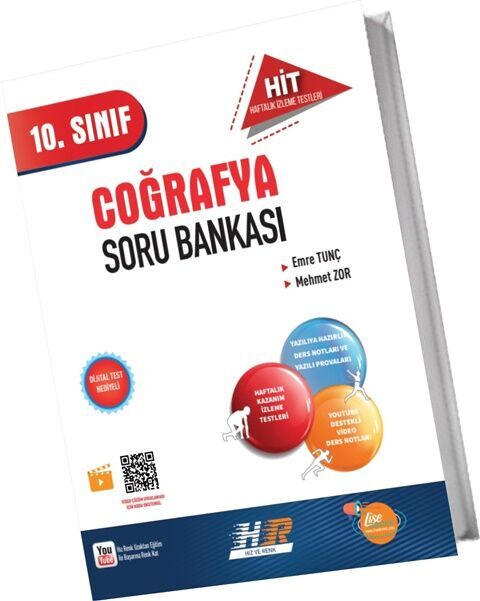 10. Sınıf Coğrafya HİT Soru Bankası Hız ve Renk Yayınları 10. Sınıf Coğrafya HİT Soru Bankası Hız ve Renk Yayınları