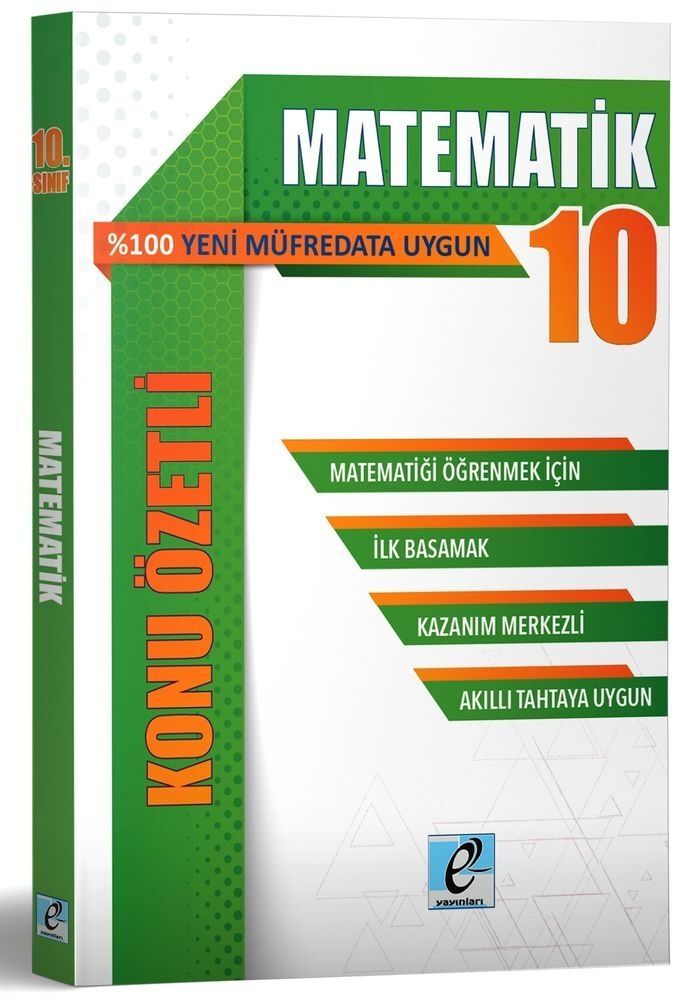 10. Sınıf Matematik Konu Özetli Soru Bankası E Kare Yayınları