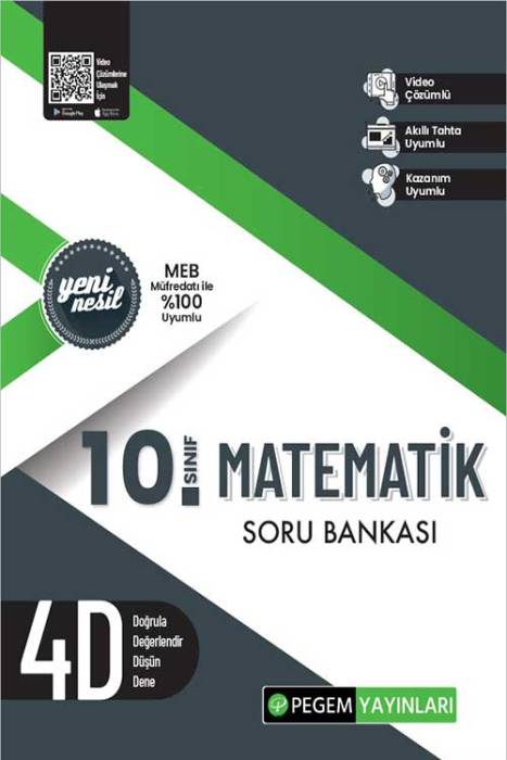 10. Sınıf Matematik Soru Bankası Pegem Akademi Yayınları