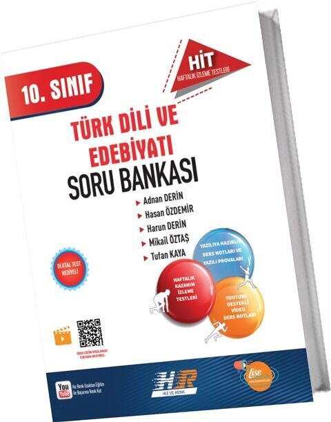 10. Sınıf Türk Dili ve Edebiyatı HİT Soru Bankası Hız ve Renk Yayınları