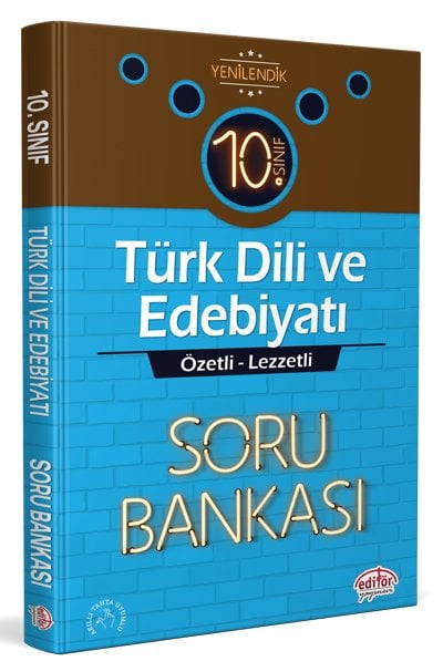 10. Sınıf Türk Dili ve Edebiyatı Özetli Lezzetli Soru Bankası Editör Yayınları