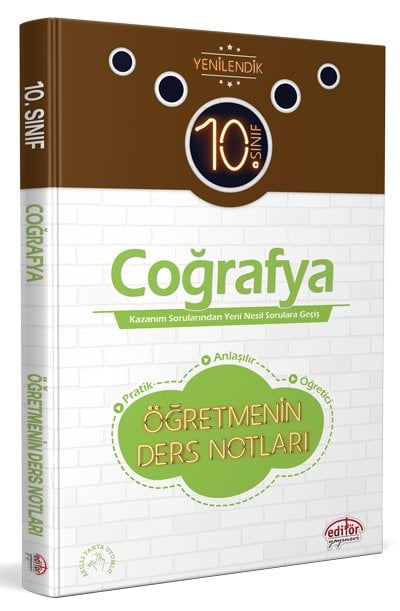 10. Sınıf Vip Coğrafya Öğretmenin Ders Notları Editör Yayınları