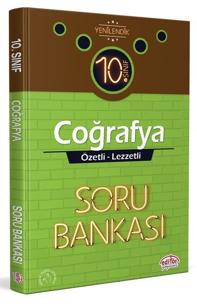 10. Sınıf Vip Coğrafya Özetli Lezzetli Soru Bankası Editör Yayınları