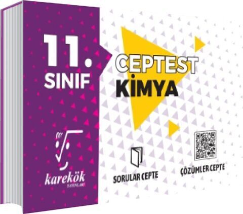 11. Sınıf Kimya CepTest Karekök Yayınları 11. Sınıf Kimya CepTest Karekök Yayınları