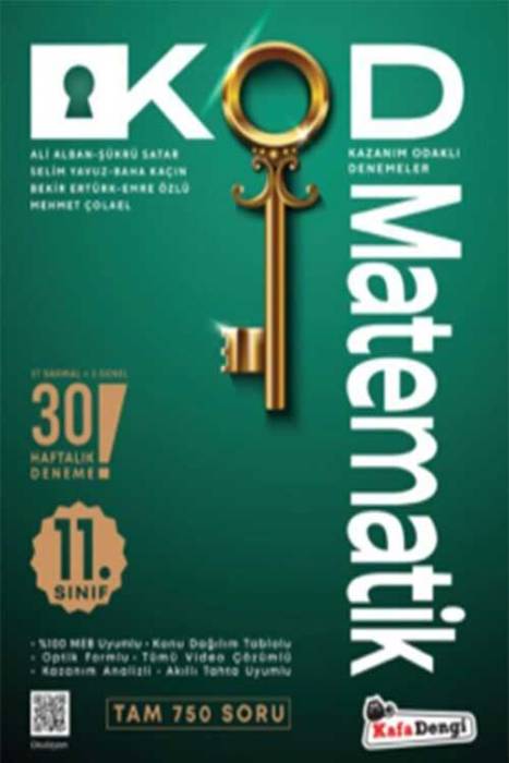 11. Sınıf Kod Matematik Kazanım Odaklı Denemeleri Kafa Dengi Yayınları 11. Sınıf Kod Matematik Kazanım Odaklı Denemeleri Kafa Dengi Yayınları