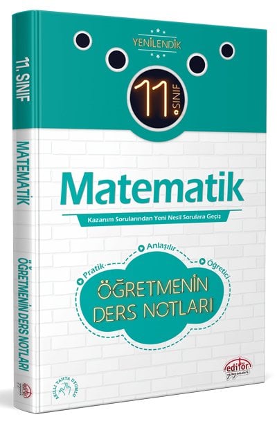 11. Sınıf Matematik Öğretmenin Hızlı Ders Notları Editör Yayınları