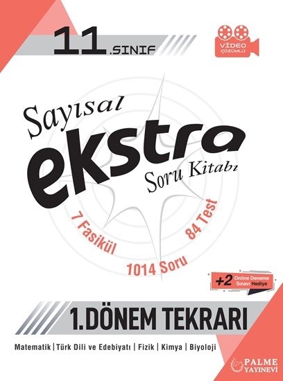 11. Sınıf Sayısal Ekstra Soru Kitabı (1.Dönem Tekrarı) Palme Yayınları