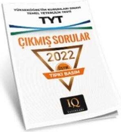 2022 TYT ÖSYM Çıkmış Sorular IQ Yayınları