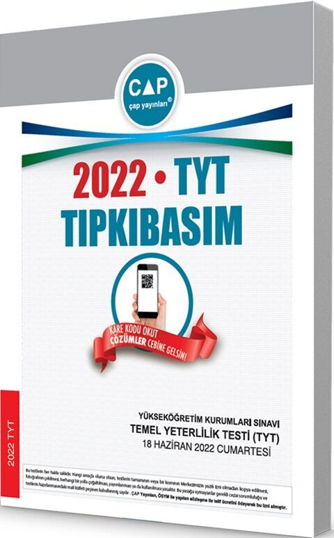 2022 TYT Tıpkı Basım Çap Yayınları