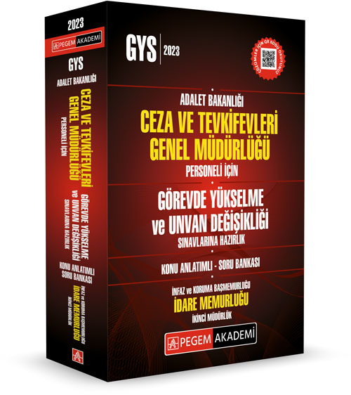 2023 Adalet Bakanlığı Ceza ve Tevkifevleri Genel Müdürlüğü Konu Anlatımlı Soru Bankası Pegem Akademi Yayıncılık