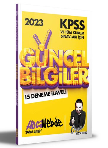 2023 KPSS ve Tüm Kurum Sınavları İçin Güncel Bilgiler 15 Deneme İlaveli Hocawebde Yayınları 2023 KPSS ve Tüm Kurum Sınavları İçin Güncel Bilgiler 15 Deneme İlaveli Hocawebde Yayınları