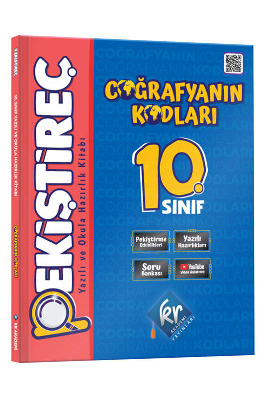 10. Sınıf Coğrafyanın Kodları Pekiştireç Yazılı ve Okula Hazırlık Kitabı KR Akademi Yayınları