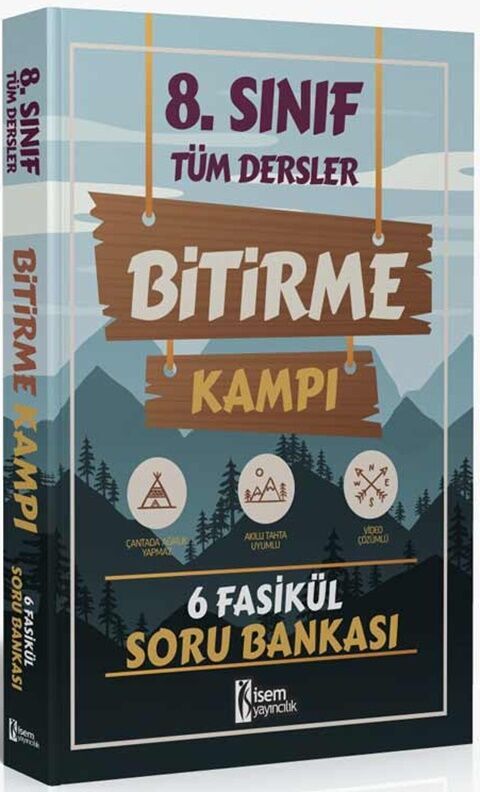 2024 8.Sınıf Tüm Dersler Bitirme Kampı 6 Fasikül Soru Bankası İsem Yayıncılık