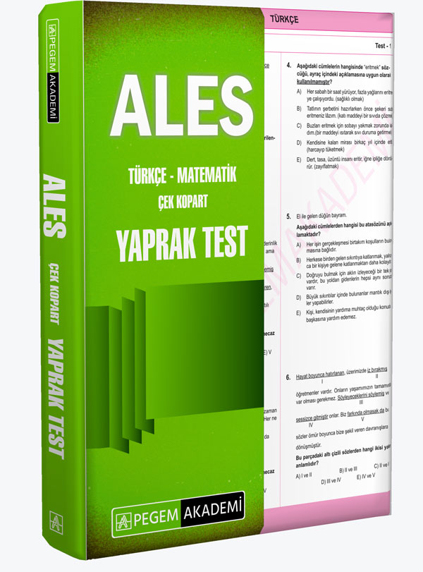2024 ALES Çek Kopart Yaprak Test Pegem Akademi Yayıncılık 2024 ALES Çek Kopart Yaprak Test Pegem Akademi Yayıncılık
