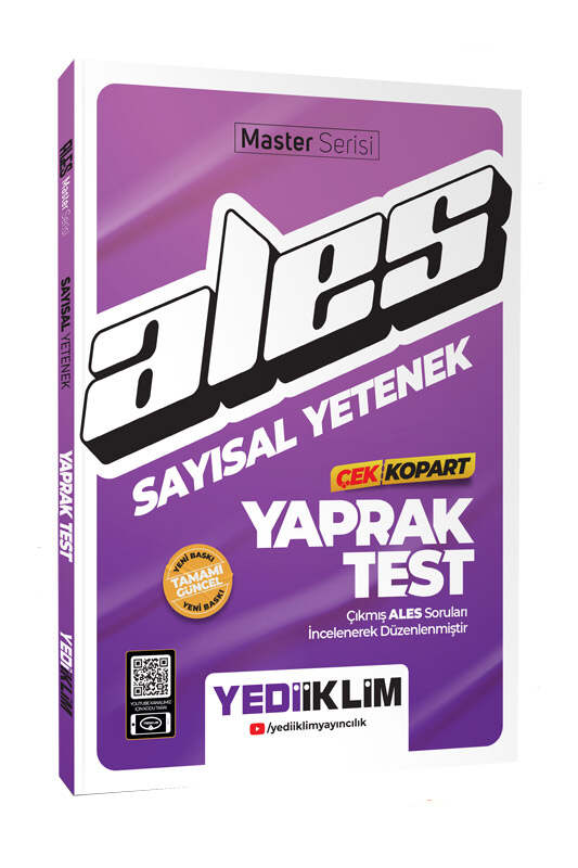 Ales Sayısal Yetenek Çek Kopart Yaprak Test Yediiklim Yayınları