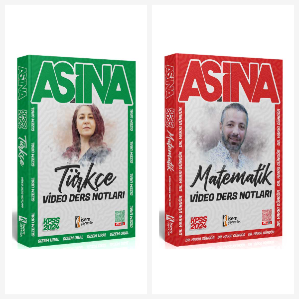 2024 Aşina KPSS Genel Yetenek Ders Notları Seti İsem Yayıncılık 2024 Aşina KPSS Genel Yetenek Ders Notları Seti İsem Yayıncılık