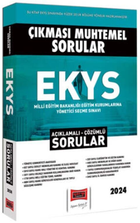 2024 Çıkması Muhtemel EKYS Açıklamalı Çözümlü Sorular Yargı Yayınları