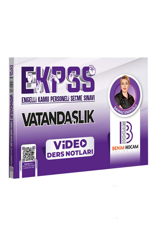 2024 E-KPSS Vatandaşlık Video Ders Notları Benim Hocam Yayınları