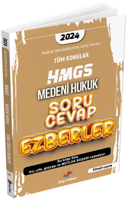 2024 HMGS Medeni Hukuk Soru Cevap Ezberler Dizgi Kitap Yayınları