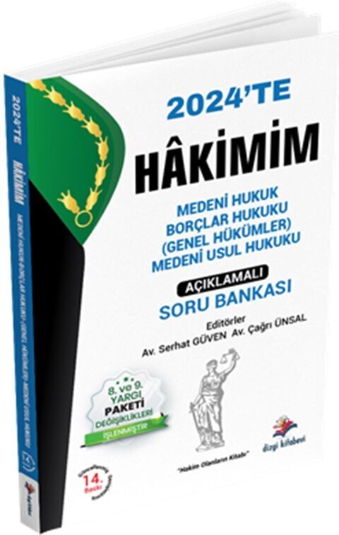 2024 Hakimim Medeni Hukuk Borçlar Hukuku Genel Hükümler Medeni Usul Hukuku Açıklamalı Soru Bankası Dizgi Kitap Yayınları