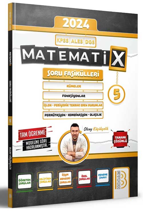 2024 KPSS ALES DGS Matematix Soru Fasikülleri 5. Kitap Benim Hocam Yayınları