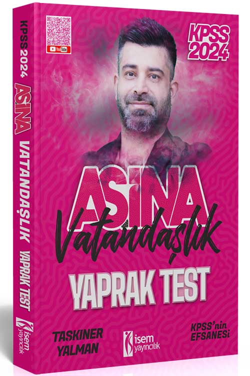 2024 KPSS Aşina Vatandaşlık Çek Kopart Yaprak Test İsem Yayıncılık