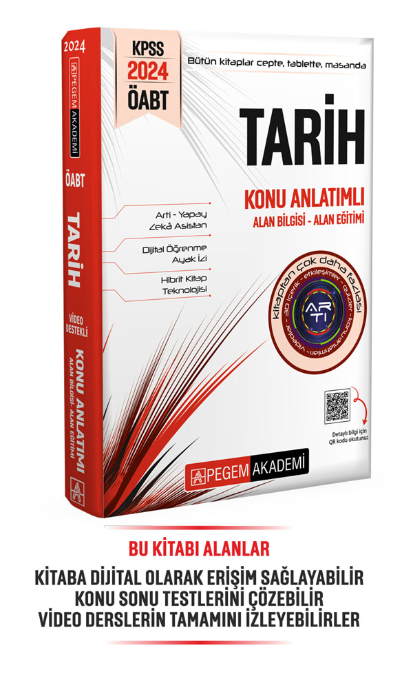 2024 KPSS ÖABT Tarih Konu Anlatımlı Pegem Akademi Yayınları 2024 KPSS ÖABT Tarih Konu Anlatımlı Pegem Akademi Yayınları
