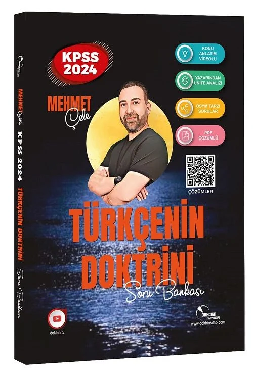 2024 KPSS Türkçenin Doktrini Video Çözümlü Soru Bankası - Mehmet Çele Doktrin Yayınları