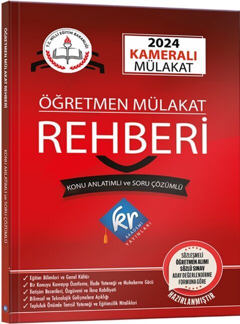 2024 MEB Öğretmen Kameralı Mülakat Rehberi KR Akademi
