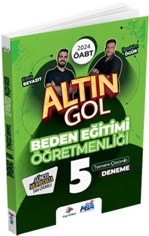 2024 ÖABT Beden Eğitimi Öğretmenliği Altın Gol 5 Deneme Dizgi Kitap Yayınları 2024 ÖABT Beden Eğitimi Öğretmenliği Altın Gol 5 Deneme Dizgi Kitap Yayınları