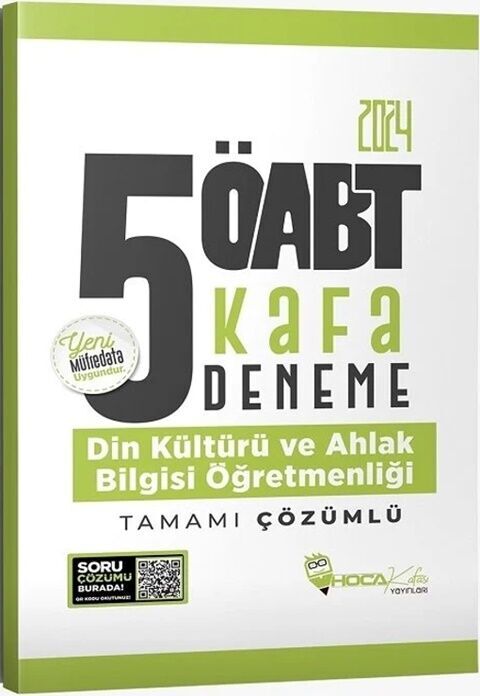 2024 ÖABT Din Kültürü ve Ahlak Bilgisi Öğretmenliği 5 Kafa Deneme Hoca Kafası Yayınları