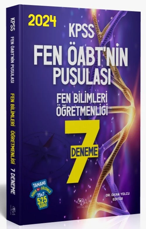 2024 ÖABT Fen Bilimlerinin Pusulası 7 Deneme CBA Yayınları 2024 ÖABT Fen Bilimlerinin Pusulası 7 Deneme CBA Yayınları