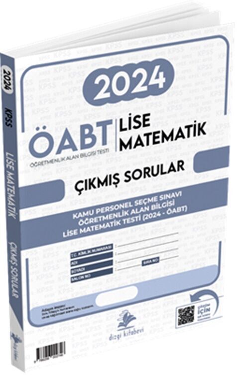 2024 ÖABT Lise Matematik Öğretmenliği Video Çözümlü Sınavı Tek Fasikül Orijinal Çıkmış Sorular Dizgi Kitap Yayınları