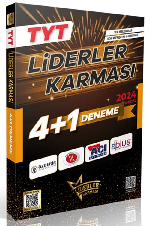 2024 TYT 4 + 1 Deneme Seti Liderler Karması Yayınları