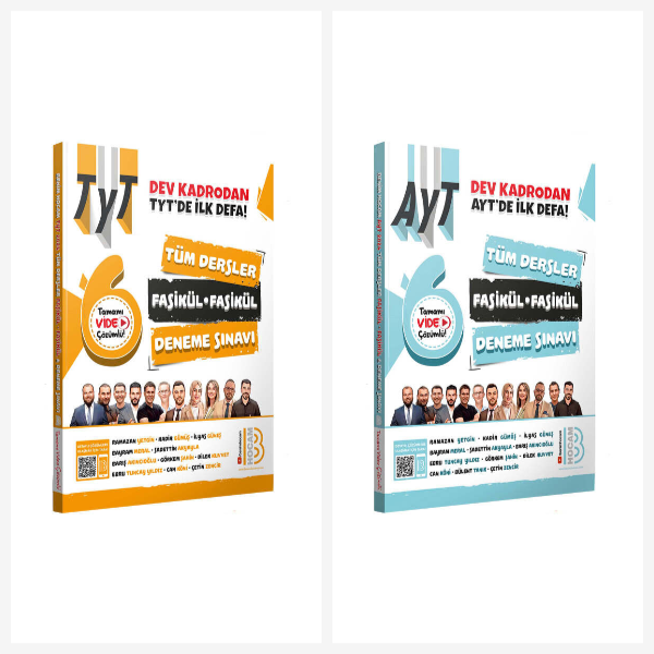 2024 TYT AYT Tüm Dersler Tamamı Video Çözümlü Fasikül Fasikül Deneme Sınavı Seti Benim Hocam Yayınları