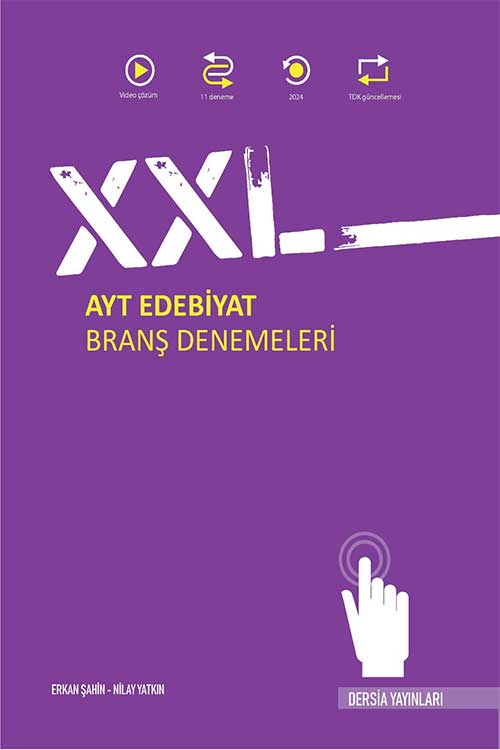 2024 XXL AYT Edebiyat Branş Denemeleri Dersia Yayınları