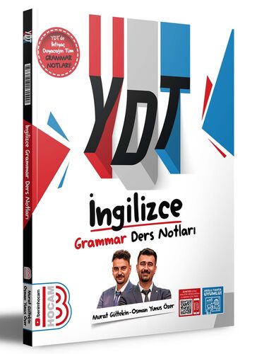 2025 YDT İngilizce Grammar Ders Notları Benim Hocam Yayınları
