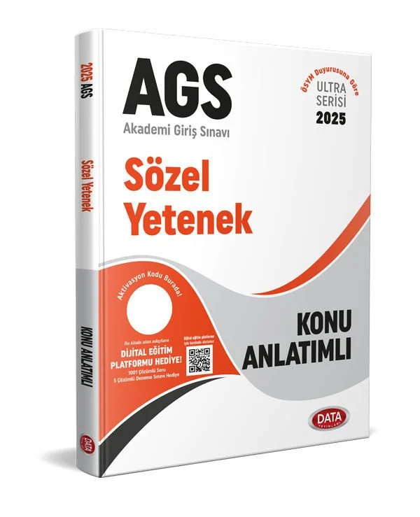 2025 AGS Ultra Serisi Sözel Yetenek Türkçe Konu Anlatımlı Data Yayınları