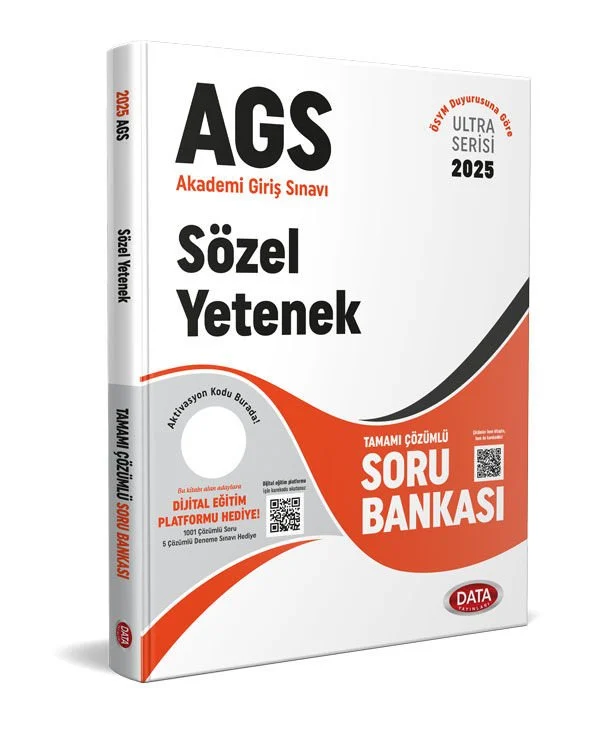 2025 AGS Ultra Serisi Sözel Yetenek Türkçe Soru Bankası - Karekod Çözümlü Data Yayınları