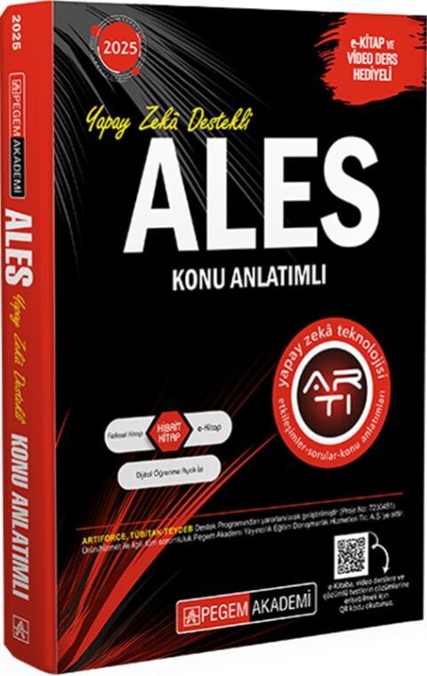 2025 ALES Konu Anlatımlı Pegem Akademi Yayıncılık