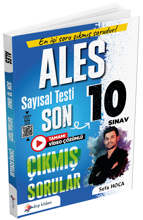 2025 ALES Sayısal Yetenek Çıkmış Sorular Son 10 Sınav Çözümlü - Sefa Hoca Dizgi Kitap