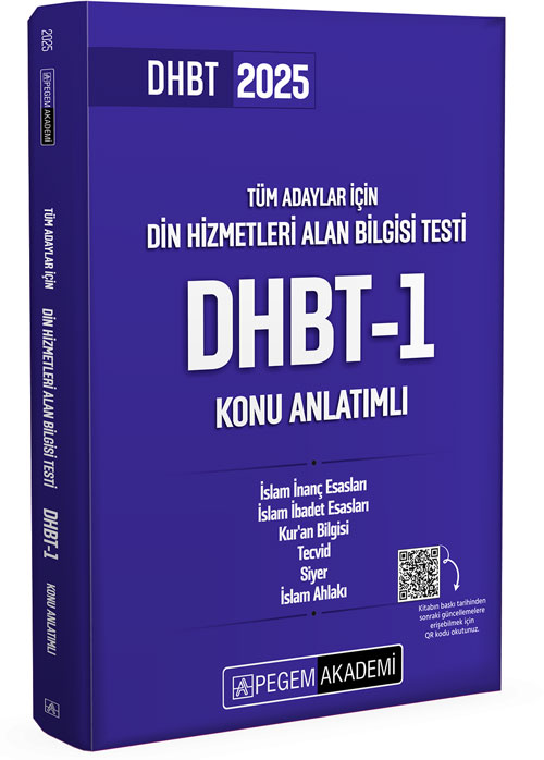 2025 DHBT-1 Tüm Adaylar Konu Anlatımlı Pegem Akademi Yayınları 2025 DHBT-1 Tüm Adaylar Konu Anlatımlı Pegem Akademi Yayınları