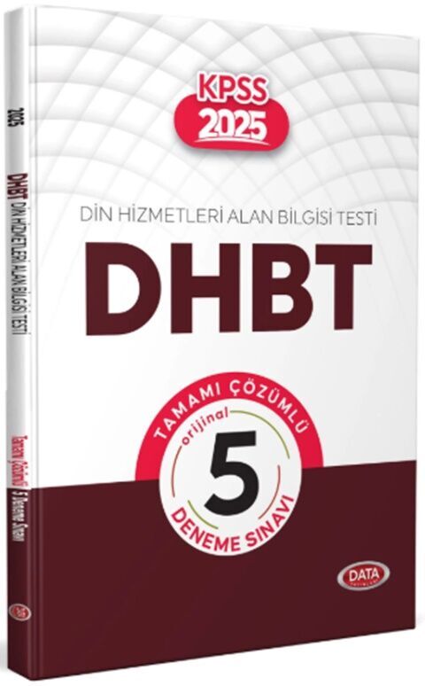 2025 DHBT Tüm Adaylar İçin Tamamı Çözümlü 5 Deneme Sınavı Data Yayınları 2025 DHBT Tüm Adaylar İçin Tamamı Çözümlü 5 Deneme Sınavı Data Yayınları
