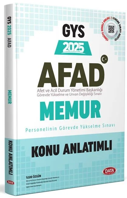 2025 GYS AFAD Memur Konu Anlatımlı Görevde Yükselme Data Yayınları 2025 GYS AFAD Memur Konu Anlatımlı Görevde Yükselme Data Yayınları