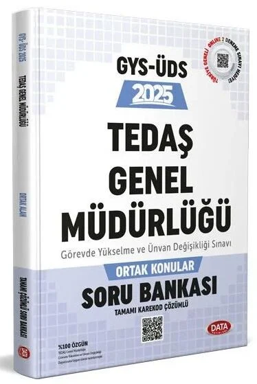 2025 GYS TEDAŞ Genel Müdürlüğü Ortak Konular Soru Bankası Çözümlü Görevde Yükselme Data Yayınları