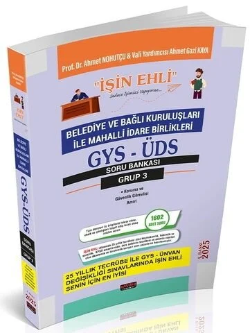 2025 GYS ÜDS Belediye ve Bağlı Kuruluşları Mahalli İdareler Grup 3 Soru Bankası Görevde Yükselme Ünvan Değişikliği 4. Baskı Savaş Yayınları